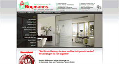 Desktop Screenshot of boymanns-glas.de